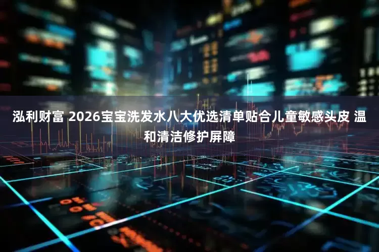 泓利财富 2026宝宝洗发水八大优选清单贴合儿童敏感头皮 温和清洁修护屏障